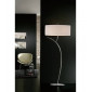 Lampadaire Eve 2 Ampoules E27, chrome poli avec Abat jour blanc ovale|Lampadaire|Luminaire Center