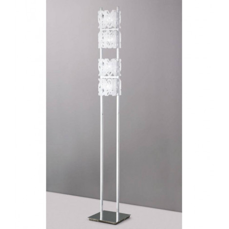 Lampadaire Tokio 4 Ampoules G9, blanc brillant/chrome poli|Lampadaire|Luminaire Center