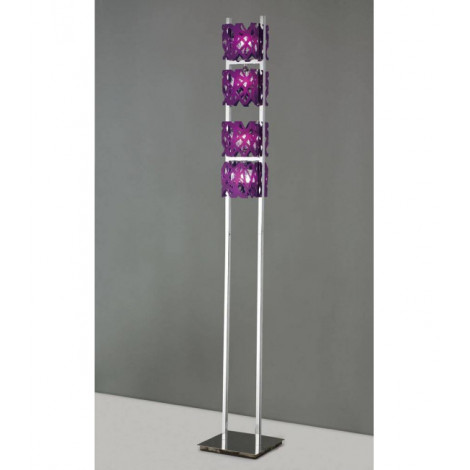 Lampadaire Tokio 4 Ampoules G9, Violet/chrome poli|Lampadaire|Luminaire Center