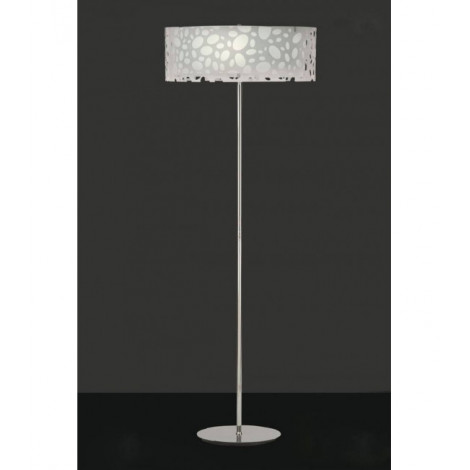 Lampadaire Lupin 4 Ampoules E27, blanc brillant/arylique blanc/chrome poli|Lampadaire|Luminaire Center