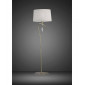 Lampadaire Mara 1 Ampoule E27, laiton antique avec Abat jour blanc ivoire|Lampadaire|Luminaire Center