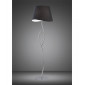 Lampadaire Ninette 4 Ampoules E27, chrome poli avec Abat jour noir|Lampadaire|Luminaire Center