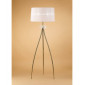 Lampadaire Loewe 3 Ampoules E27, laiton antique avec Abat jour blanc|Lampadaire|Luminaire Center