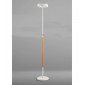 Lampadaire Noa 2 Ampoules 21W Down 9W Up LED 3000K, 3000lm, blanc mat/hêtre|Lampadaire|Luminaire Center