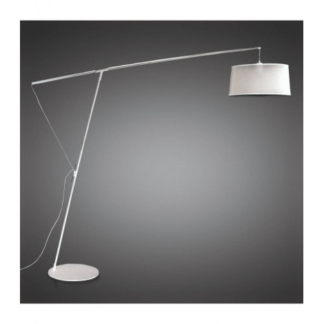 Lampadaire Nordica E27 avec Abat jour noir, noir/chrome poli|Lampadaire|Luminaire Center