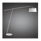 Lampadaire Nordica E27 avec Abat jour noir, noir/chrome poli|Lampadaire|Luminaire Center