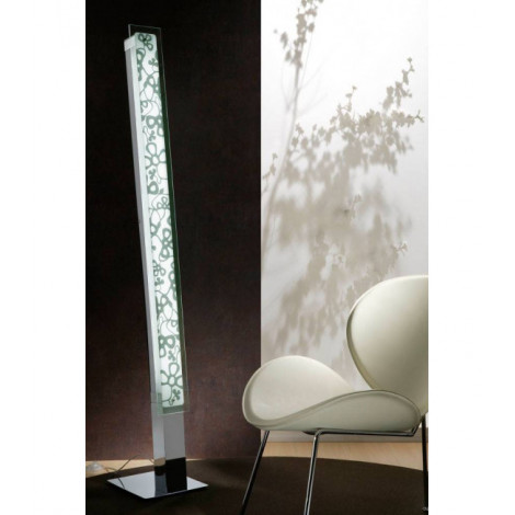 Lampadaire Euphoria 2 Ampoules T5, chrome poli/blanc opal verre|Lampadaire|Luminaire Center