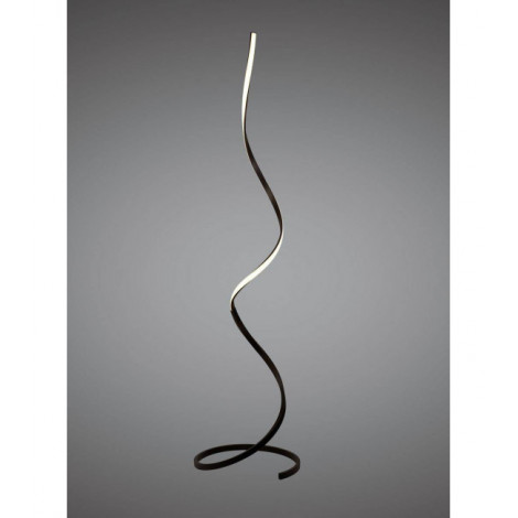 Lampadaire Nur 20W LED 2800K, 1800lm, Dimmable acrylique givré/marron oxydé|Lampadaire|Luminaire Center