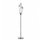 Lampadaire Luther chrome noir et cristal 3 ampoules|Lampadaire|Luminaire Center