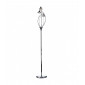 Lampadaire Luther chrome poli et cristal 3 ampoules|Lampadaire|Luminaire Center
