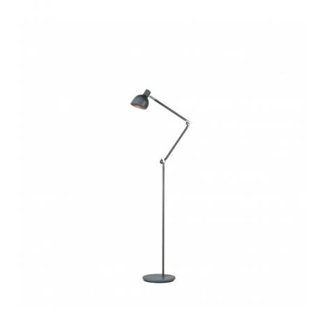 Lampadaire COLTON en Métal et Gris Diamètre 12 Cm|Lampadaire|Luminaire Center