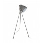 Lampadaire industriel et rétro Franklin Gris satiné sablé en métal|Lampadaire|Luminaire Center