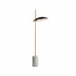 Lampadaire moderne Vilai Noir, doré, marbre|Lampadaire|Luminaire Center