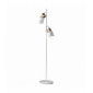 Lampadaire Gerik en Acier , blanc et peinture en laiton vieilli|Lampadaire|Luminaire Center