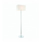 Lampadaire Owen Rectangular en Acier , Plaque chromée et tissu blanc vintage|Lampadaire|Luminaire Center