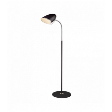 Lampadaire boston noir et chrome|Lampadaire|Luminaire Center