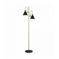 Lampadaire trombone 2 ampoules - noir / laiton|Lampadaire|Luminaire Center