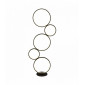 Lampadaire cirque 5 ampoules led anneau, noir mat|Lampadaire|Luminaire Center