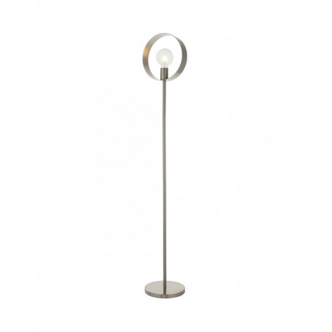 Lampadaire Hoop Acier Plaque nickel brossée 6 ampoules 149cm|Lampadaire|Luminaire Center