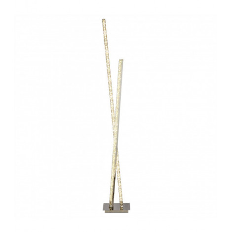 Lampadaire LED intégré Clover Verre Chrome 2 ampoules 146,5cm|Lampadaire|Luminaire Center