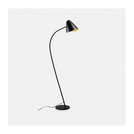 Lampadaire Arc Organic Acier Noir 1 ampoule 136cm|Lampadaire|Luminaire Center