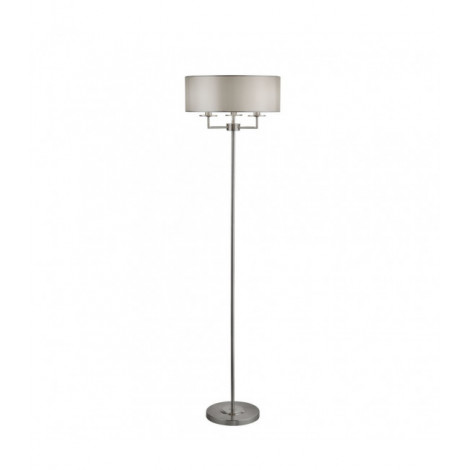 Lampadaire Knightsbridge Acier doux Argent satiné 3 ampoules 156cm|Lampadaire|Luminaire Center