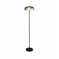 Lampadaire LED intégré Frisbee Verre Fumé 1 ampoule 146cm|Lampadaire|Luminaire Center