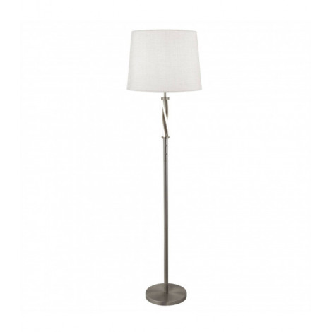 Lampadaire Vegas Aluminium Argent satiné 1 ampoule 152cm|Lampadaire|Luminaire Center