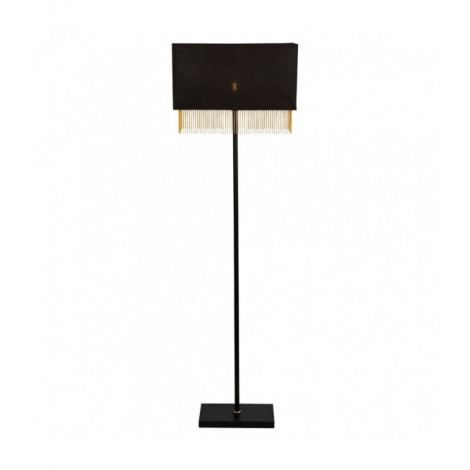 Lampadaire Fringe Tissu Or 1 ampoule 147,5cm|Lampadaire|Luminaire Center