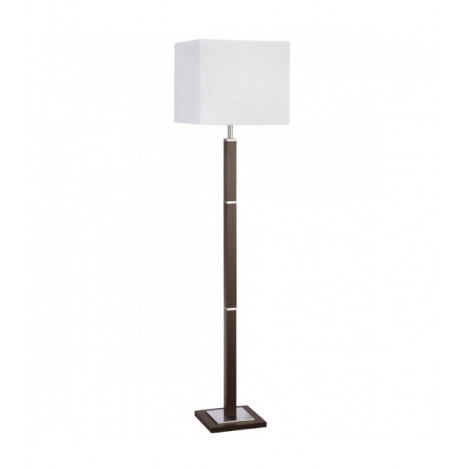 Lampadaire Waverley Argent satiné,bois brun 1 ampoule 147cm|Lampadaire|Luminaire Center