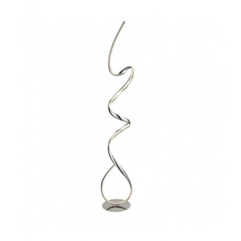 Lampadaire LED intégré Twirls Acier Chrome 1 ampoule 147cm|Lampadaire|Luminaire Center