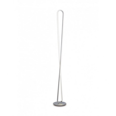 Lampadaire LED intégré Bucle Argent 1 ampoule 180cm|Lampadaire|Luminaire Center