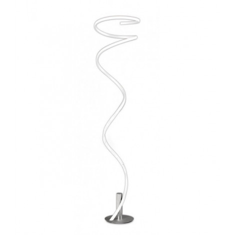 Lampadaire LED intégré Helix Chrome poli 1 ampoule 180cm|Lampadaire|Luminaire Center
