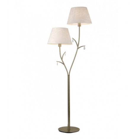 Lampadaire Andrea Laiton antique 2 ampoules 175cm|Lampadaire|Luminaire Center