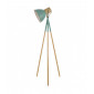 Lampadaire trepied Adna Bois de caoutchouc,vert satiné 1 ampoule 157cm|Lampadaire|Luminaire Center