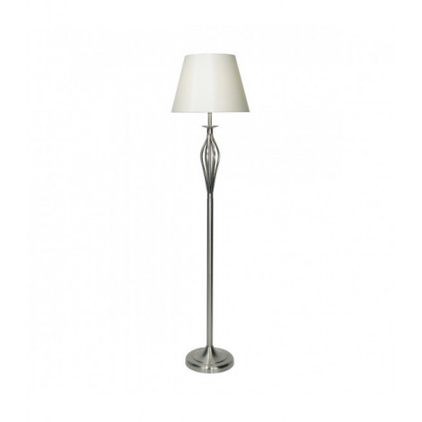Lampadaire Bybliss Chrome satiné 1 ampoule 160cm|Lampadaire|Luminaire Center