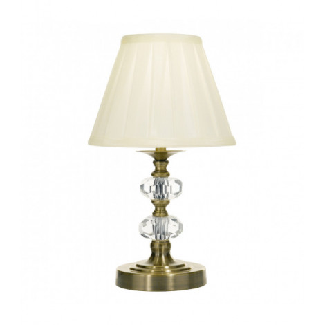 Lampadaire Hazel Laiton antique,verre à facettes 1 ampoule 30cm|Lampadaire|Luminaire Center