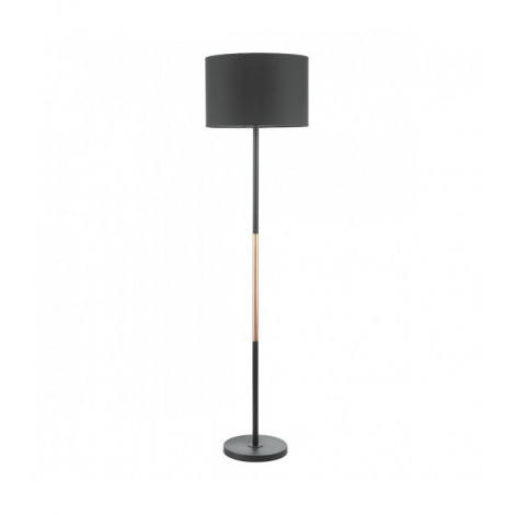 Lampadaire Kelso Cuivre poli,Noir mat 1 ampoule 152cm|Lampadaire|Luminaire Center