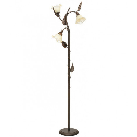 Lampadaire Autunno 3 ampoules Métal,diffuseur Verre Marron|Lampadaire|Luminaire Center
