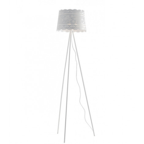 Lampadaire trepied Cluny 3 ampoules Métal blanc|Lampadaire|Luminaire Center