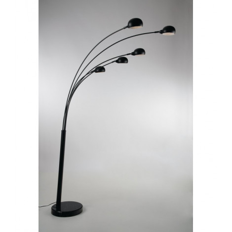 Lampadaire Mutli Noir 5 ampoules 219cm|Lampadaire|Luminaire Center