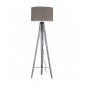 Lampadaire trepied Gallery 1 ampoule Bois,tissu Bois|Lampadaire|Luminaire Center
