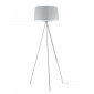 Lampadaire trepied Marilyn 1 ampoule Métal,coton blanc|Lampadaire|Luminaire Center
