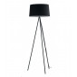 Lampadaire trepied Marilyn 1 ampoule Métal,coton Noir|Lampadaire|Luminaire Center