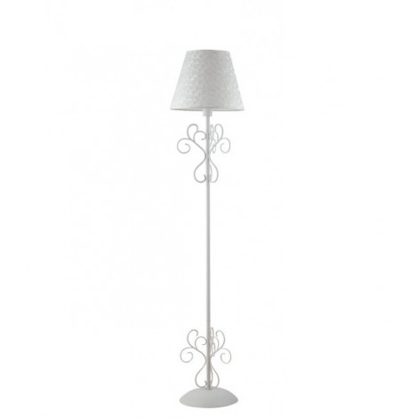 Lampadaire Perla 1 ampoule Cristal,métal,K9 blanc|Lampadaire|Luminaire Center