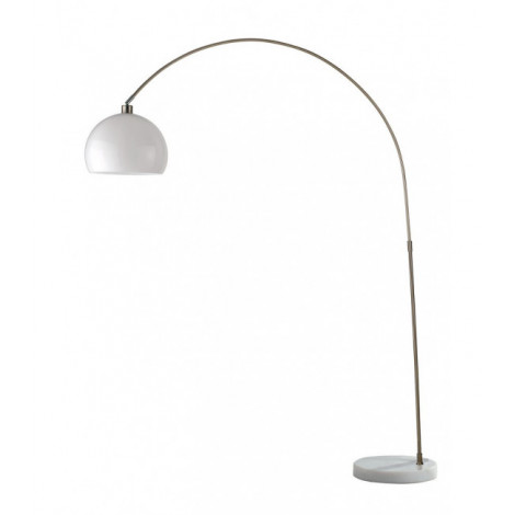 Lampadaire Arc Plaza 1 ampoule Acier,Diffuseur acrylique blanc|Lampadaire|Luminaire Center