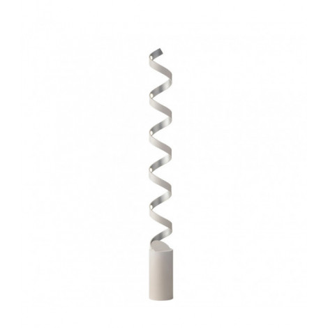 Lampadaire LED intégré Helix 1 ampoule Aluminium Argent, blanc|Lampadaire|Luminaire Center