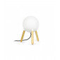 Lampadaire trepied Mine Bois,polycarbonate 1 ampoule 30cm|Lampadaire|Luminaire Center