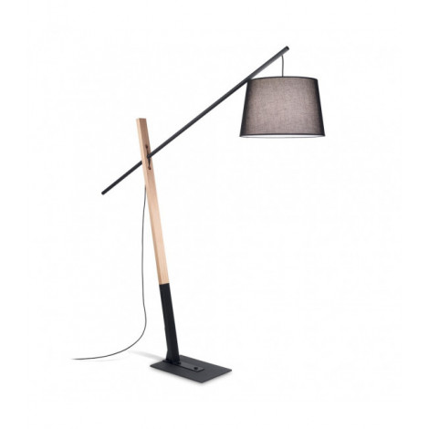 Lampadaire Eminent Bois Noir 1 ampoule 230cm|Lampadaire|Luminaire Center