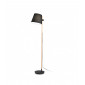 Lampadaire Axel Bois,tissu Noir 1 ampoule 168cm|Lampadaire|Luminaire Center